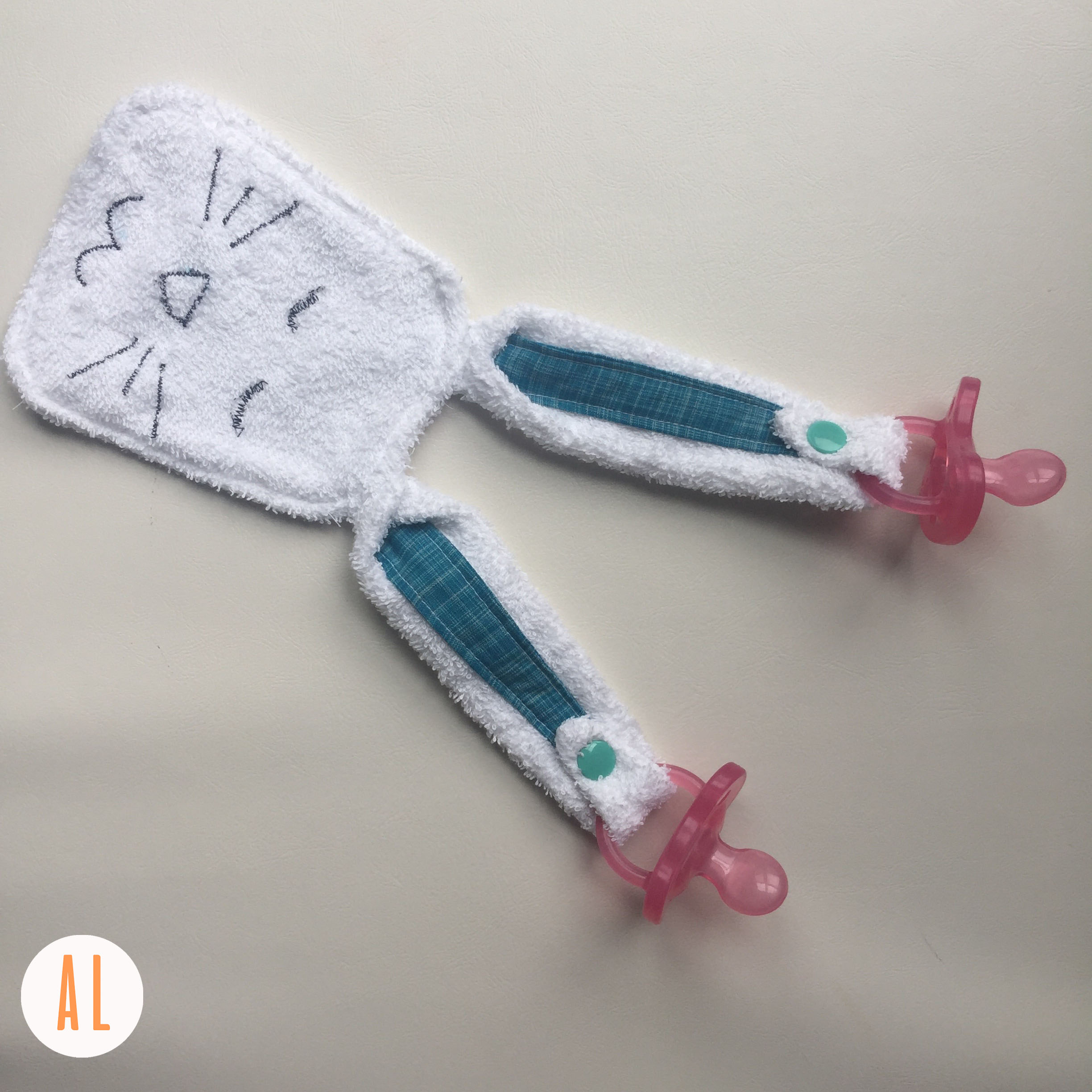 bunny pacifier clip sewing pattern